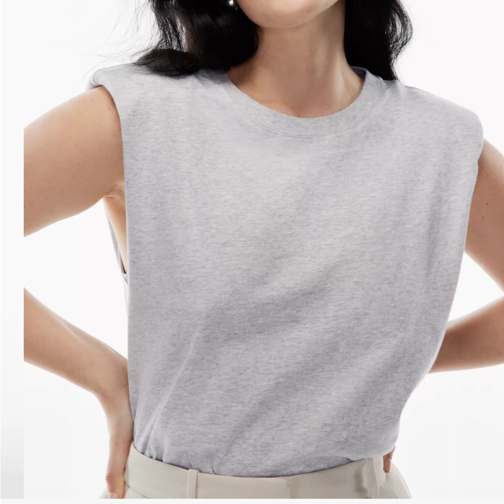 Babaton Aritzia Shoulder Pad Grey new with tags